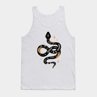 Snake - Black and Gold Tank Top